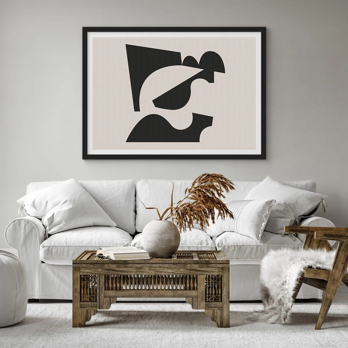 Affisch i svart ram - För självmontering - 100x70 cm