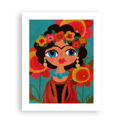 Affisch - Vallmojungfru - 40x50 cm