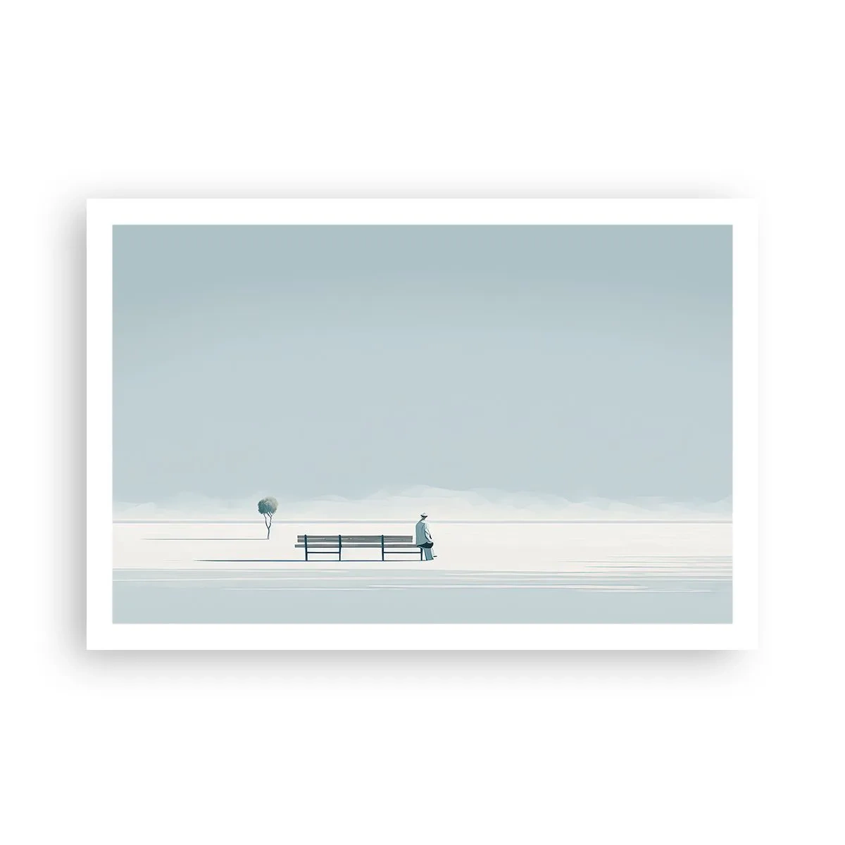 Affisch - Ja, jag väntar. - 91x61 cm