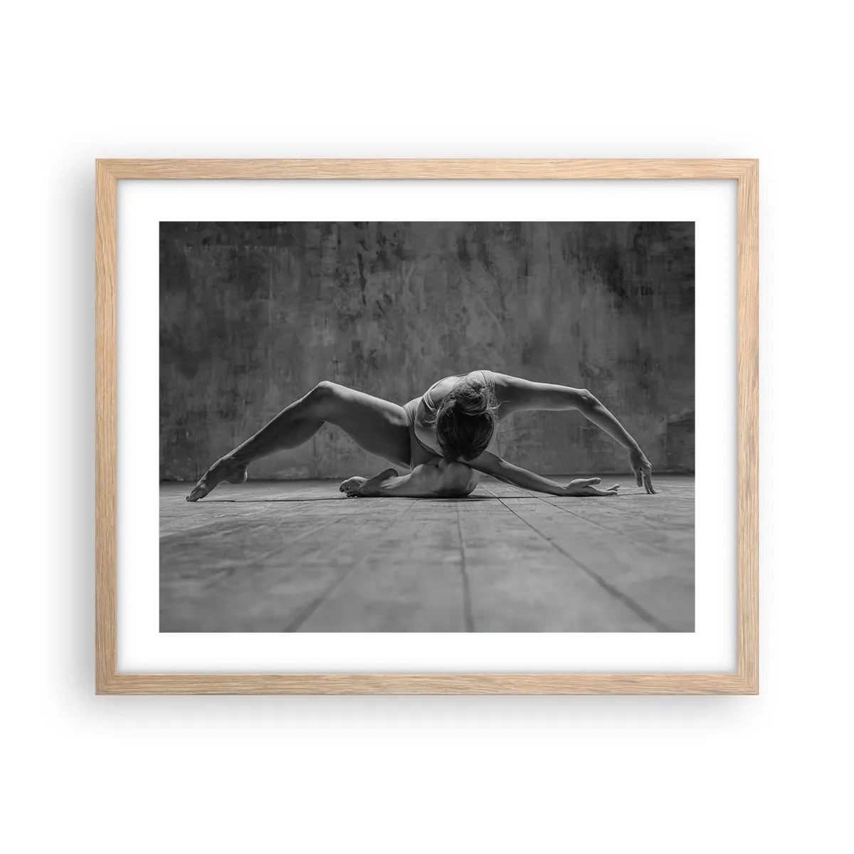 Affisch i ram av ljusek - Upphittad symmetri - 50x40 cm