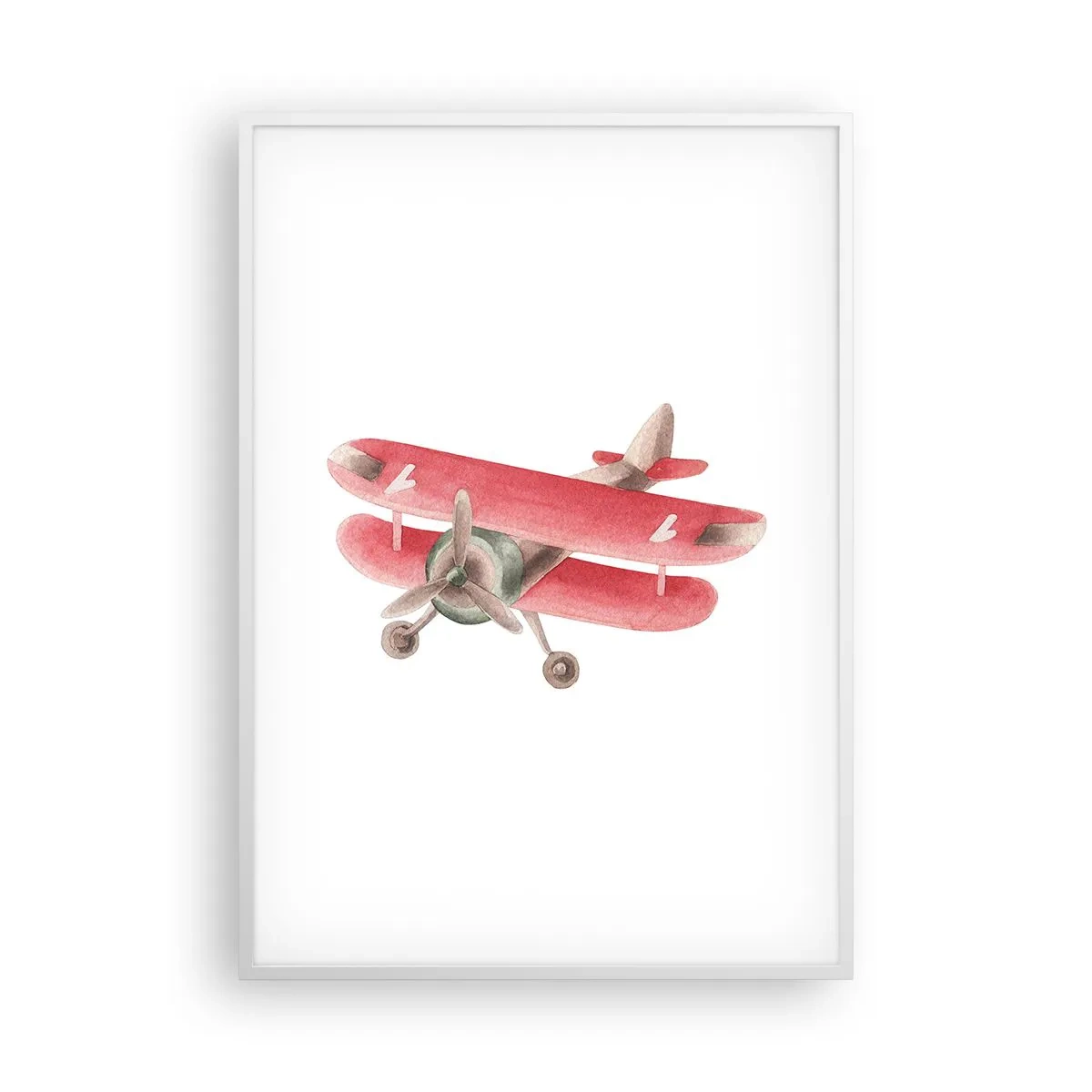 Affisch i vit ram - Redo att flyga högt - 70x100 cm
