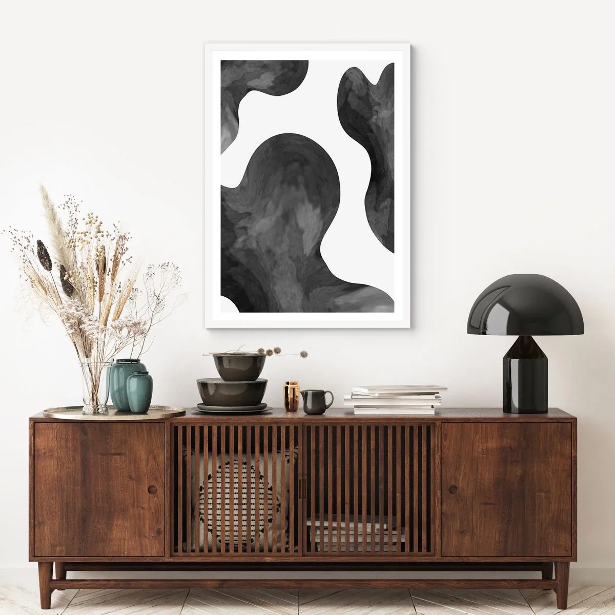 Affisch i vit ram - Mjölkvägen - 70x100 cm