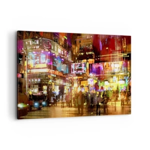 Canvastavla - Bild på duk - I ljushavet - 100x70 cm