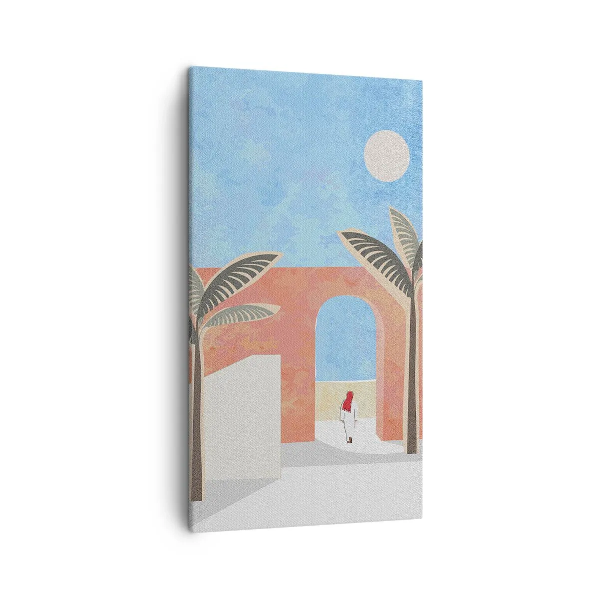 Canvastavla - Bild på duk - En arabisk dag - 45x80 cm