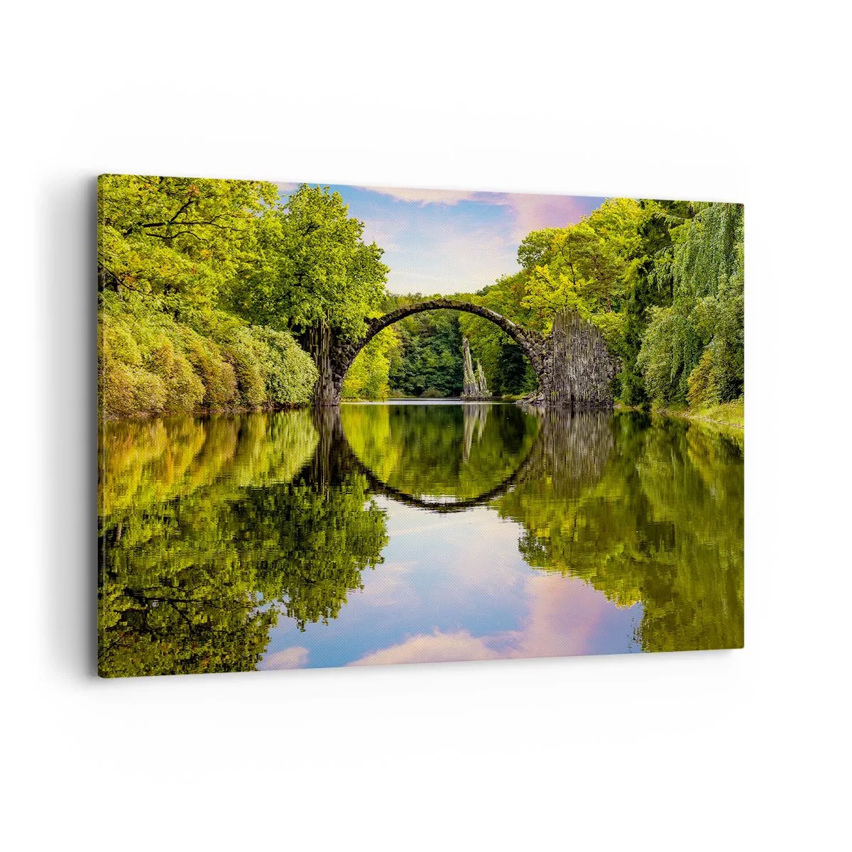 Canvastavla - Bild på duk - På skarven mellan två världar - 100x70 cm