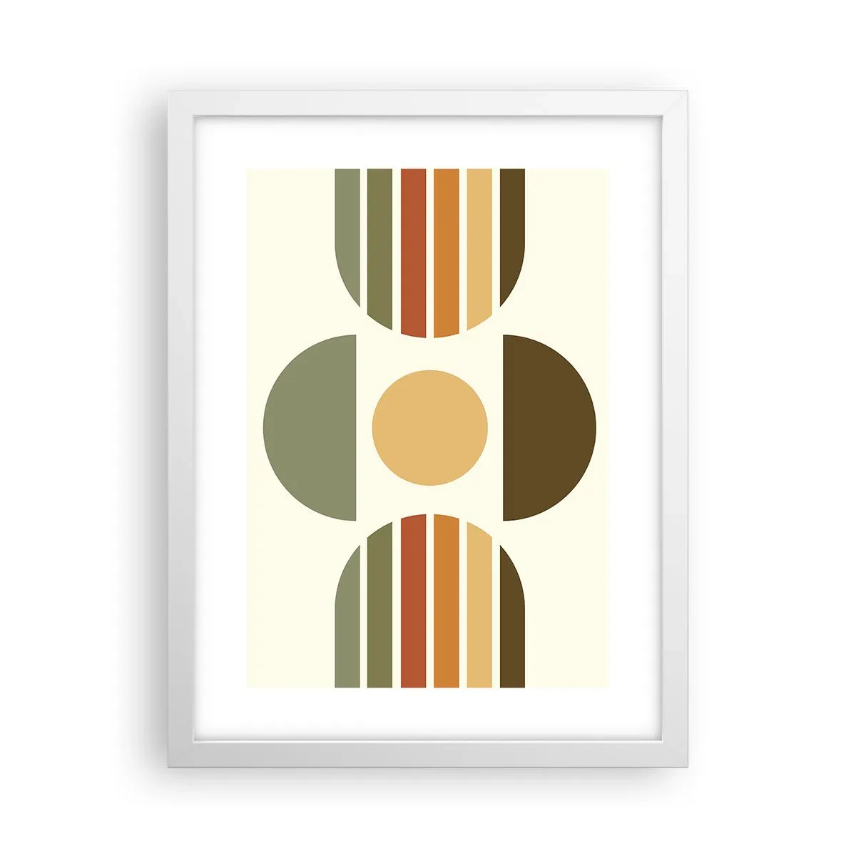 Affisch i vit ram - I jordens färger - 30x40 cm