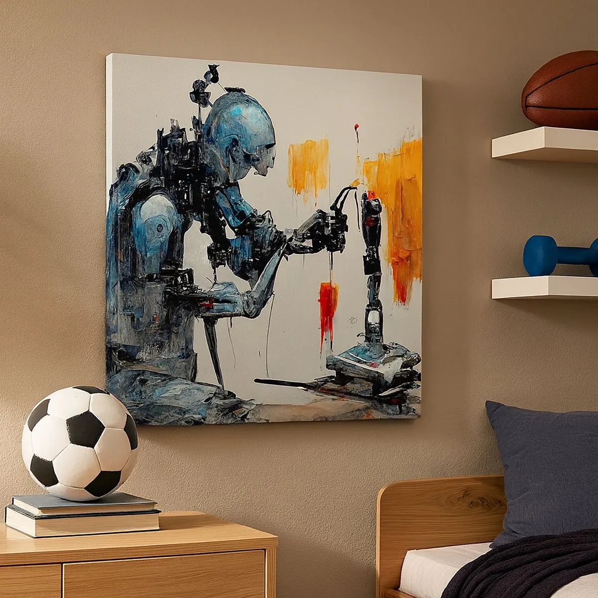 Canvastavla - Bild på duk - Kommer i morgon... - 30x30 cm