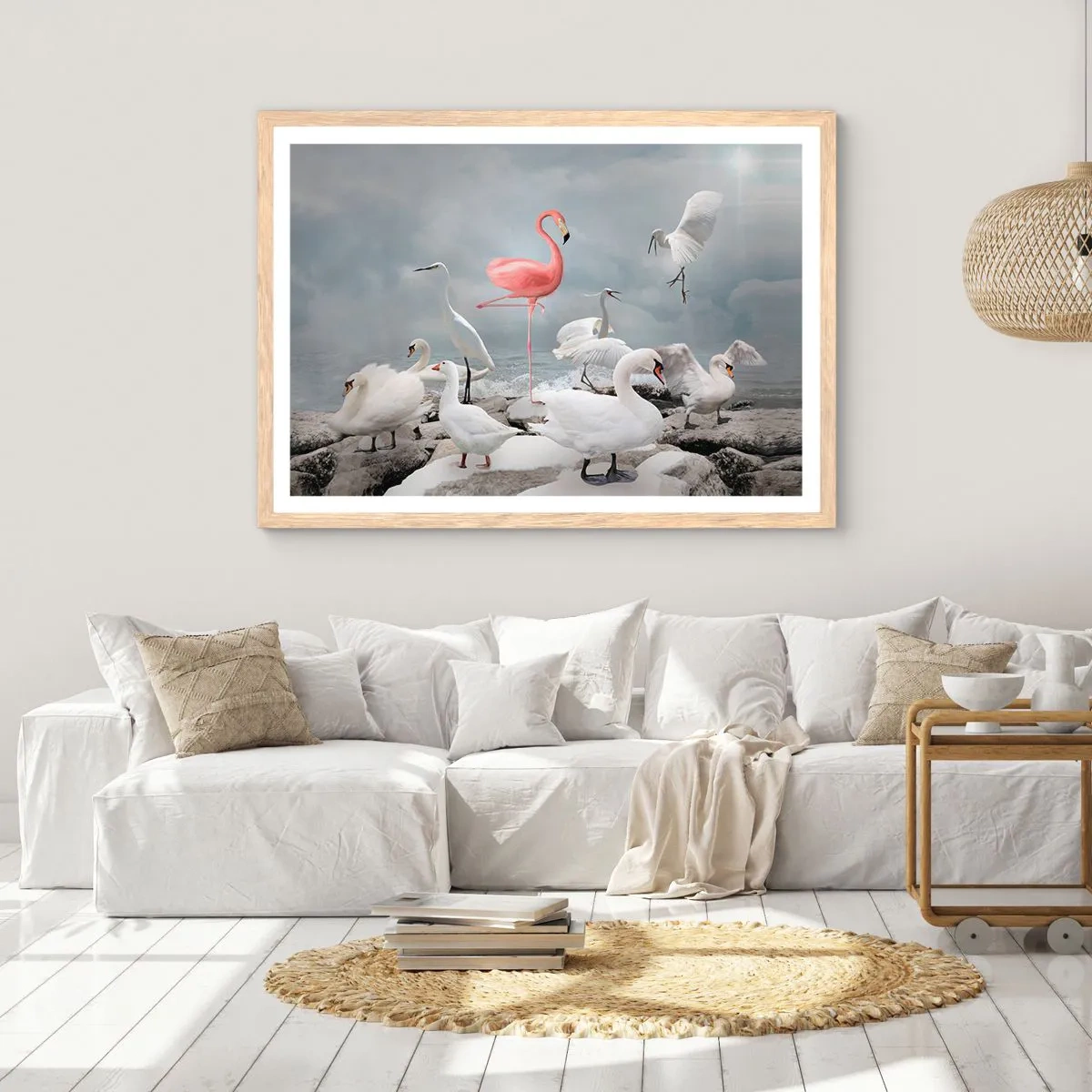 Affisch i ram av ljusek - Hur har jag hamnat här? - 70x50 cm