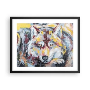 Affisch i svart ram - Lugnt bland de närmsta - 50x40 cm