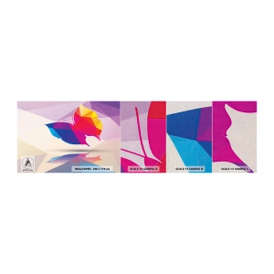 Provbit av fototapet Premium Sand - Fjärilregnbåge - Insekter, Fjäril, Geometrisk figur - 100x30 cm