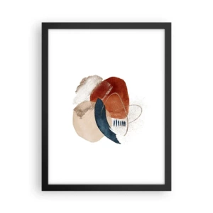 Affisch i svart ram - Oval komposition - 30x40 cm