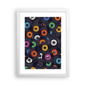 Affisch i vit ram - Klassikens färger - 30x40 cm