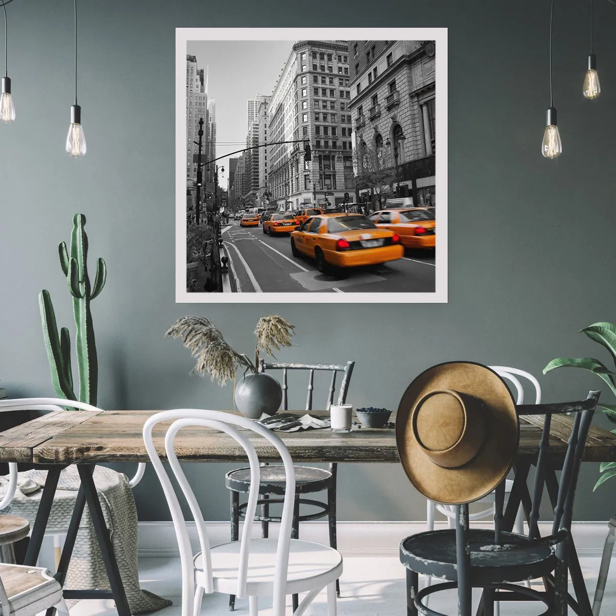 Affisch - Storstadens solar - 30x30 cm