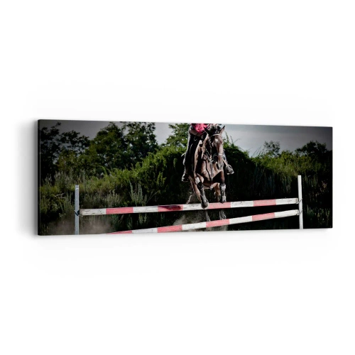 Canvastavla - Bild på duk - Tillsammans mot seger - 90x30 cm