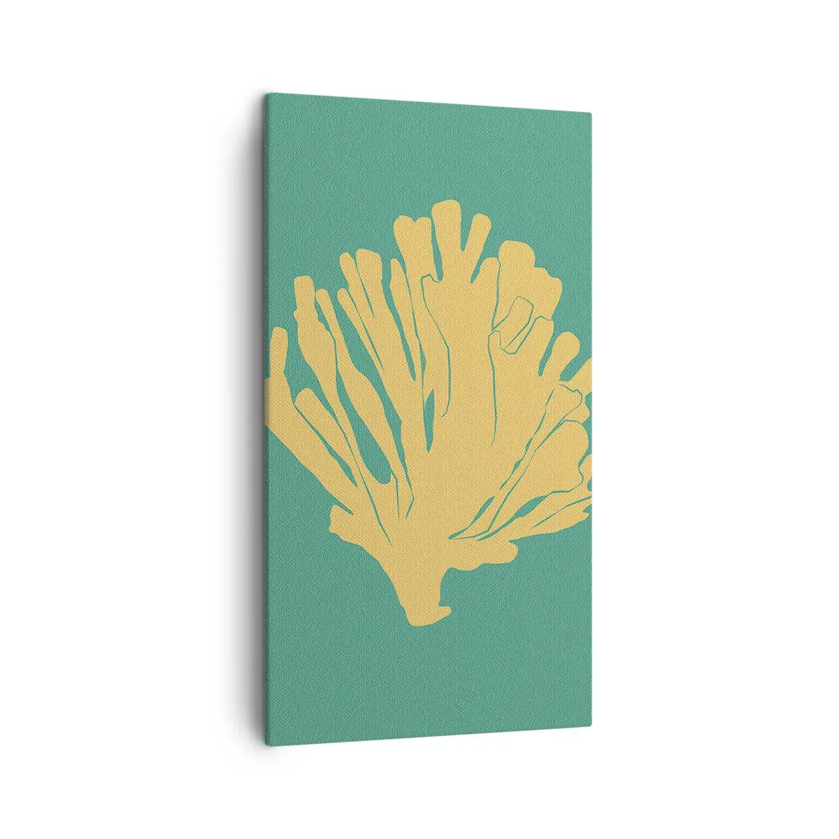 Canvastavla - Bild på duk - En buske av undervattensskog - 45x80 cm