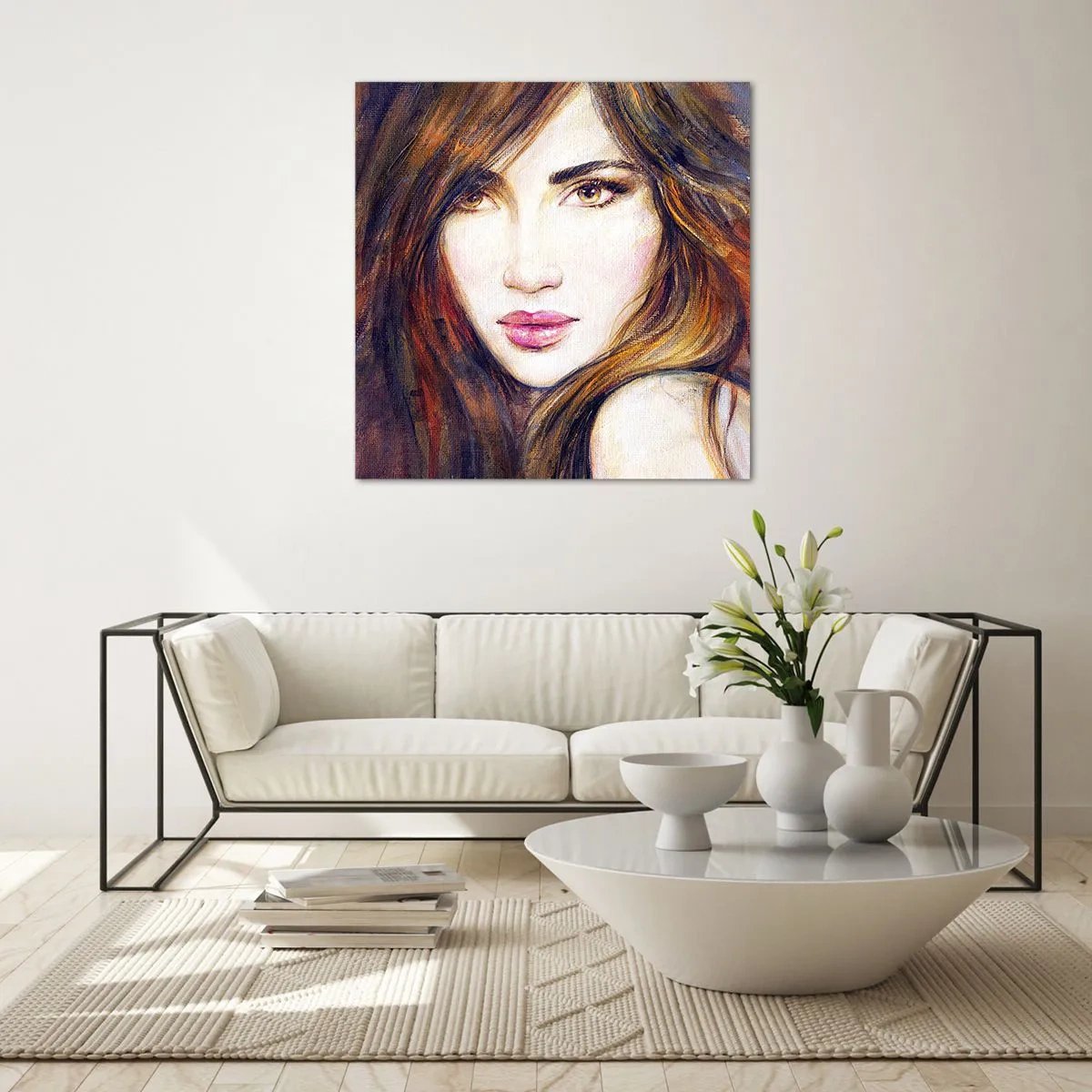 Glastavla - Bild på glas - Ett öre för dina tankar - 30x30 cm