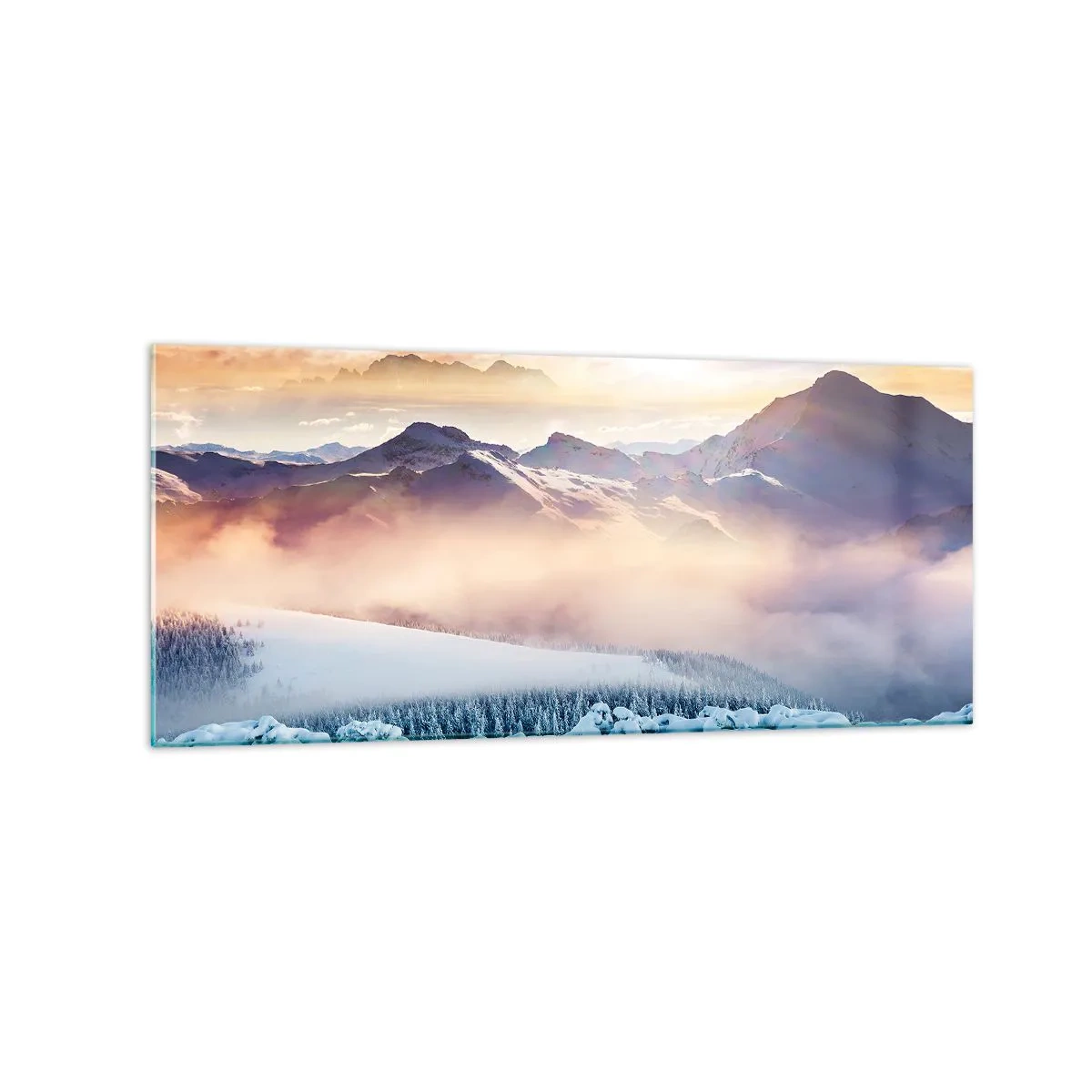Glastavla - Bild på glas - Naturens styrka och renhet - 120x50 cm