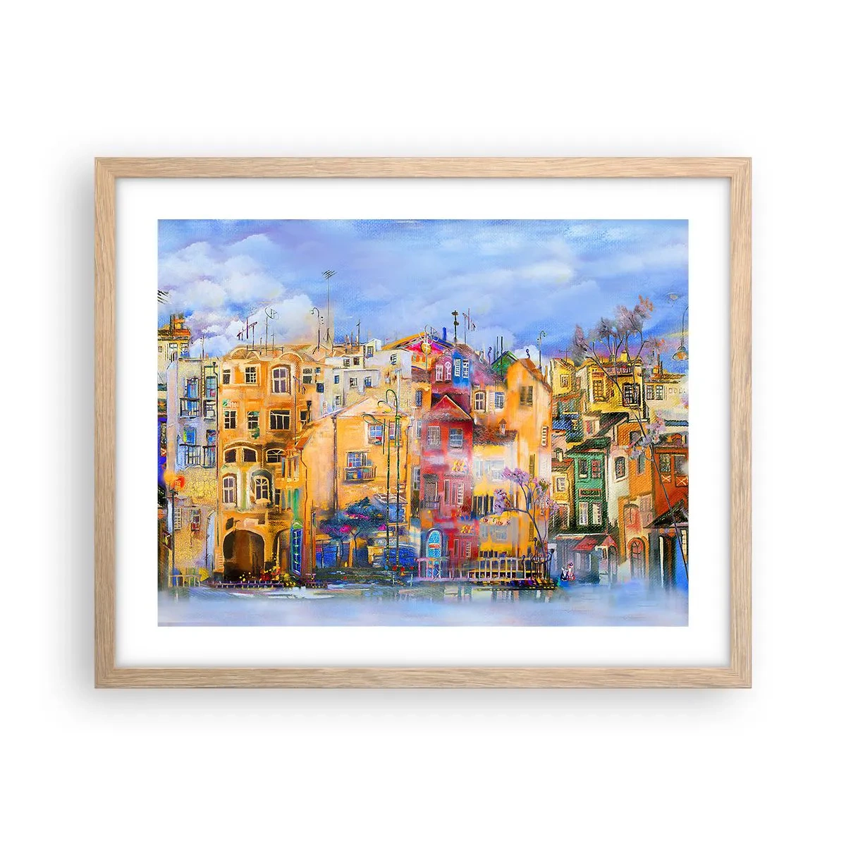 Affisch i ram av ljusek - Vi är tillsammans - 50x40 cm