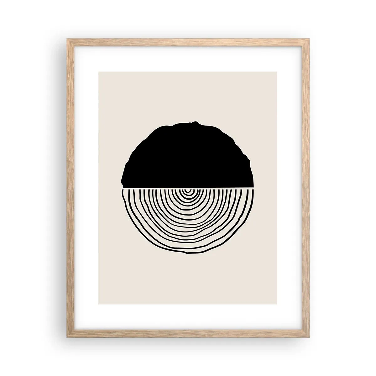 Affisch i ram av ljusek - Hälften hälften - 40x50 cm