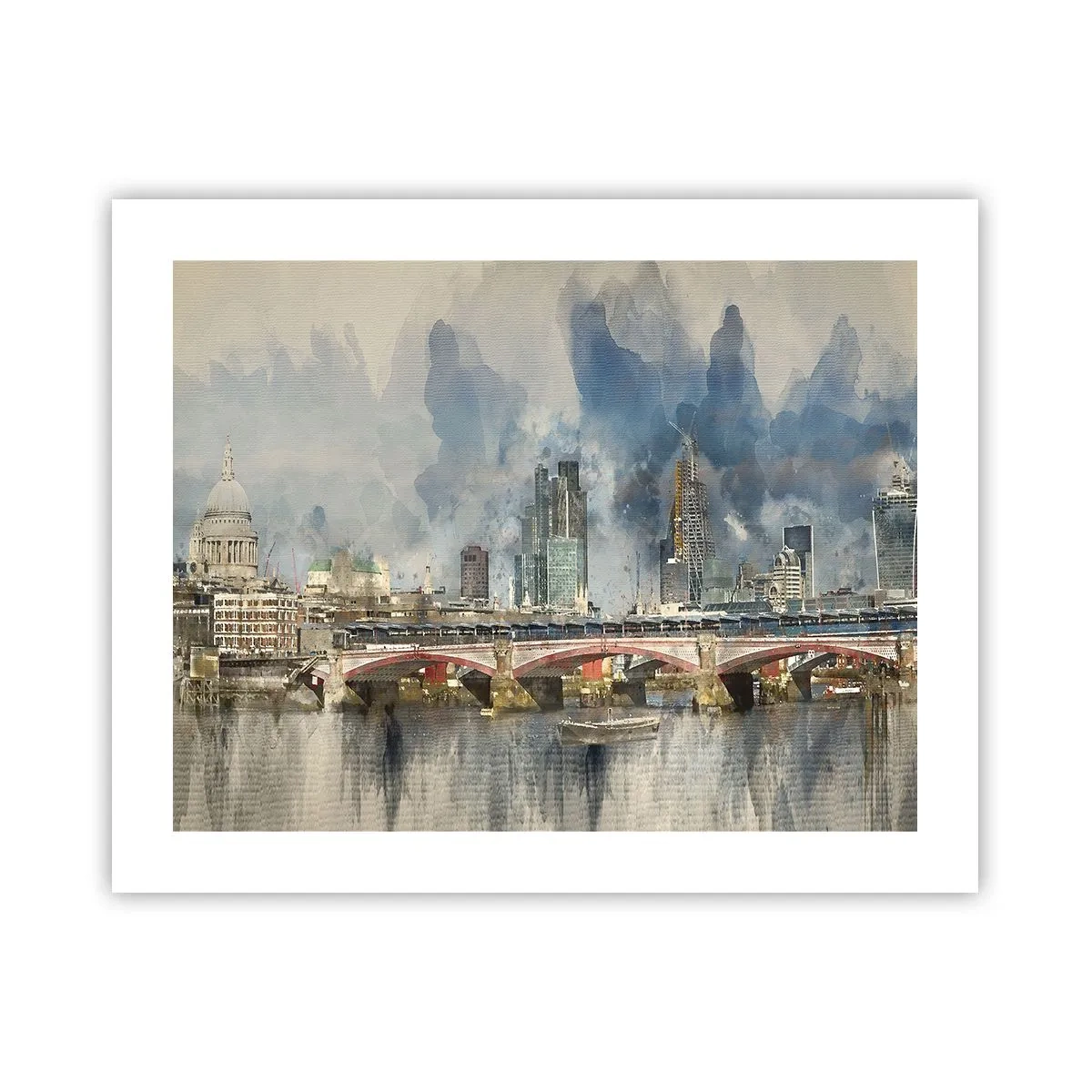 Affisch - London i hela sin prakt - 50x40 cm