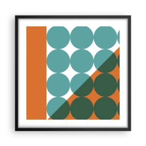 Affisch i svart ram - Uppåt och på diagonalen - 50x50 cm