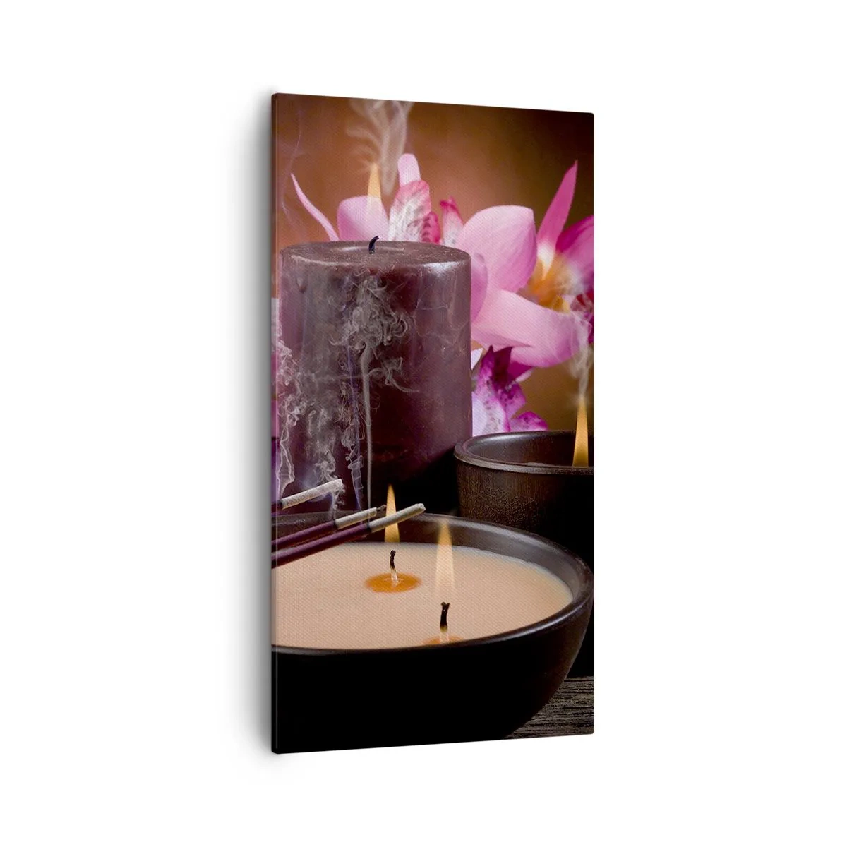 Canvastavla - Bild på duk - Rensa hjärnan, lugna ner kroppen - 55x100 cm