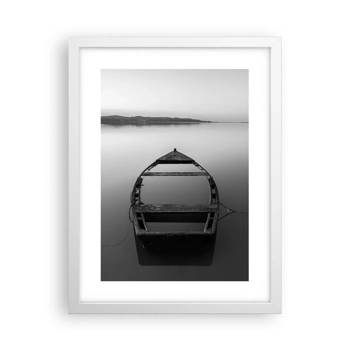 Affisch i vit ram - Längtan och melankoli - 30x40 cm