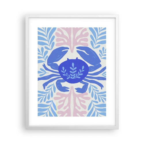Affisch i vit ram - Som en havsblomma - 40x50 cm