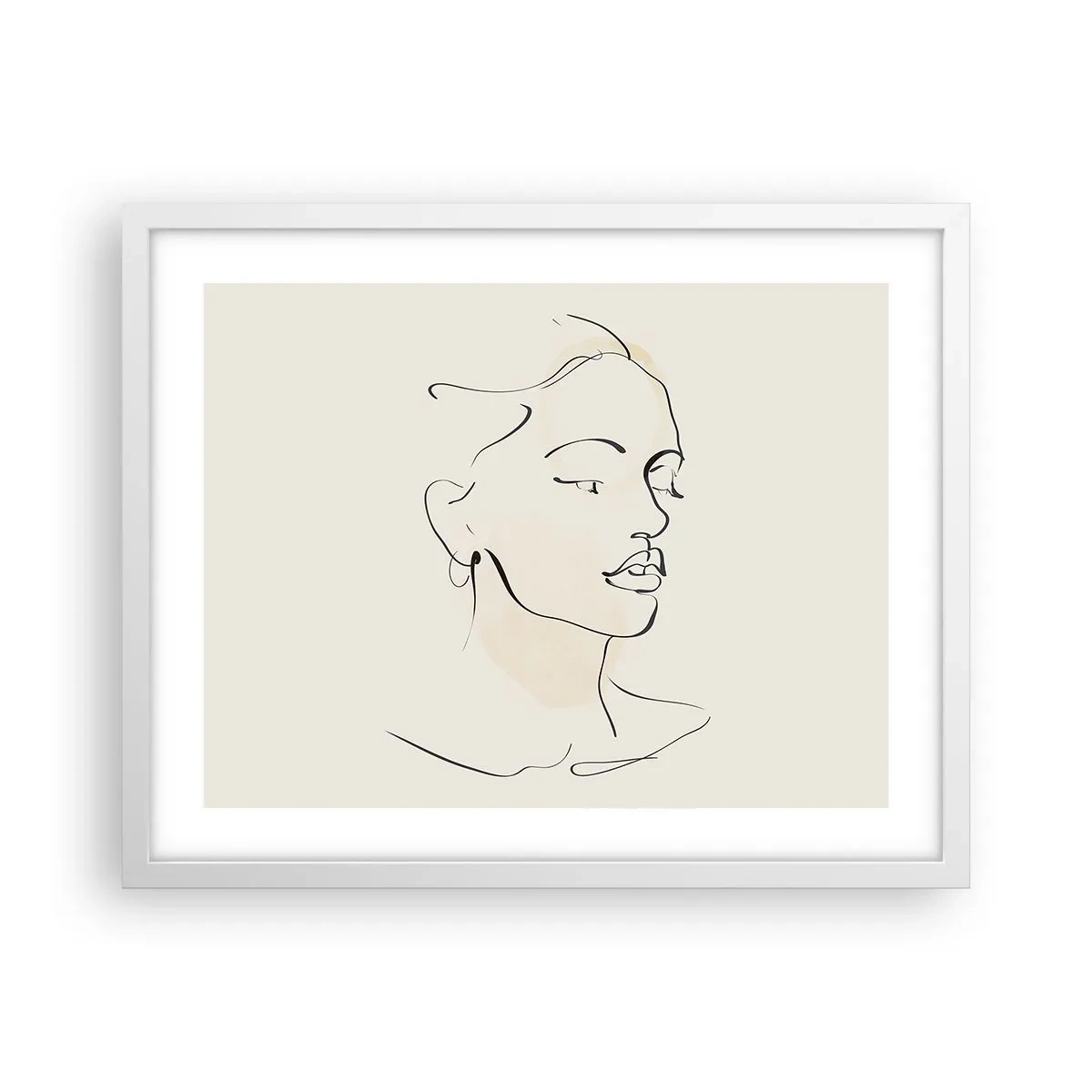 Affisch i vit ram - Säkra drag - 50x40 cm