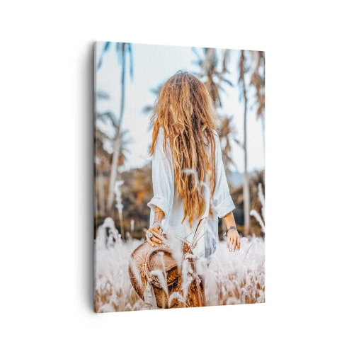 Canvastavla - Bild på duk - Född ur gräsdun - 50x70 cm