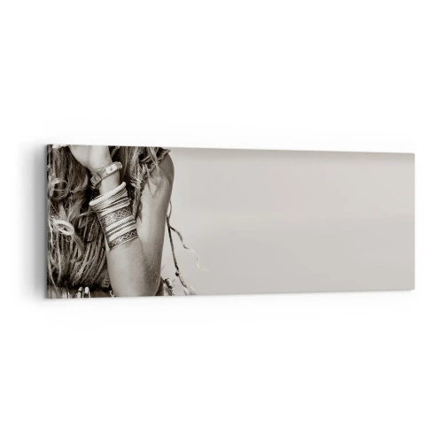 Canvastavla - Bild på duk - Som flickorna brukar - 140x50 cm