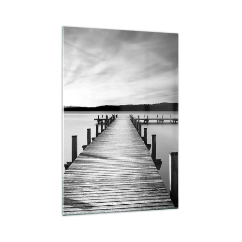 Glastavla - Bild på glas - Vattnet - lugnet - 70x100 cm