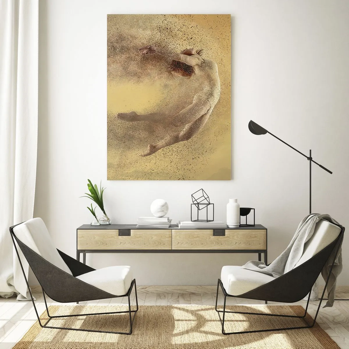 Glastavla - Bild på glas - Dansextas - 50x70 cm
