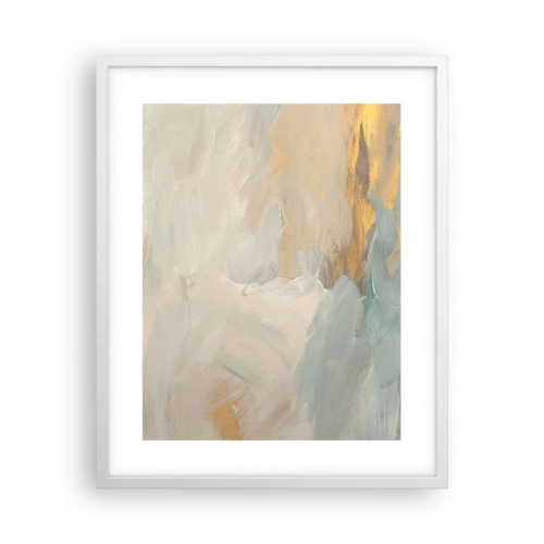Affisch i vit ram - Abstraktion - ett land av mildhet - 40x50 cm