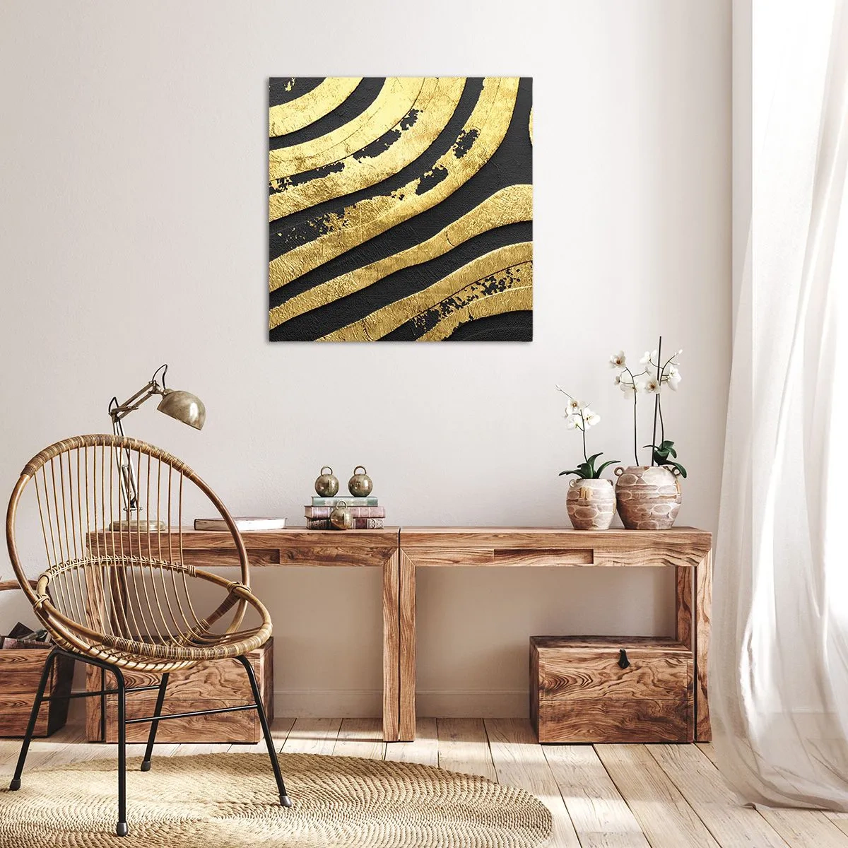Canvastavla - Bild på duk - Allt flyter - 60x60 cm