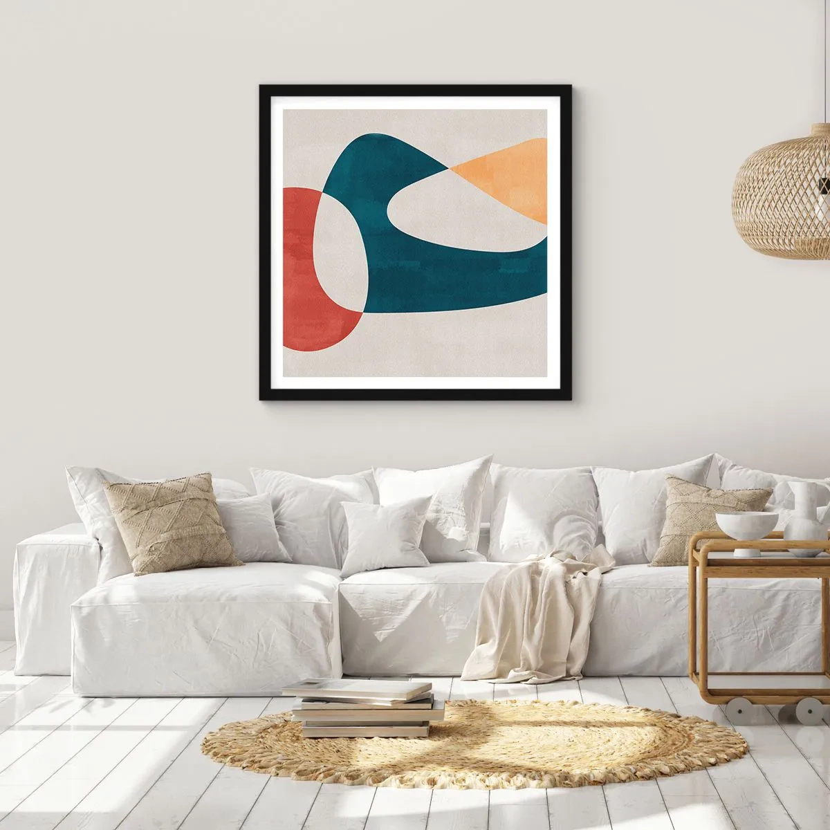 Affisch i svart ram - Influenser och metamorfoser - 60x60 cm