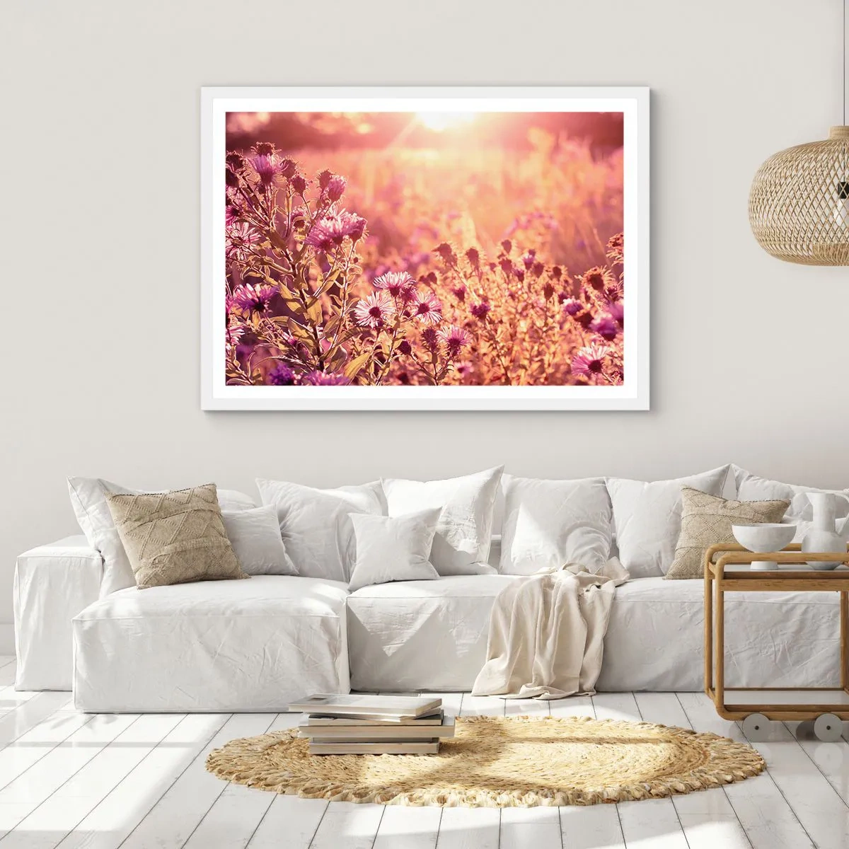 Affisch i vit ram - Innan sommaren går bort - 50x40 cm