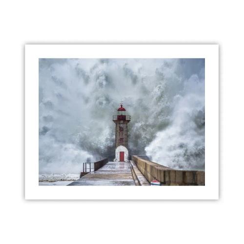 Affisch - Vattnets vrål, vindens skrik  - 50x40 cm