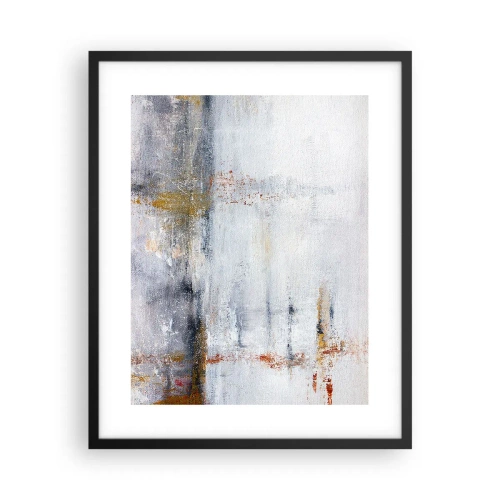 Affisch i svart ram - Bakom luftridån - 40x50 cm