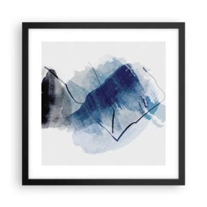 Affisch i svart ram - Isberg - 40x40 cm