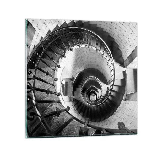 Glastavla - Bild på glas - Högre och högre - 40x40 cm