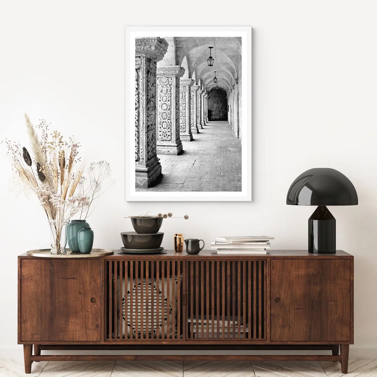 Affisch i vit ram - Och vart tar det vägen? - 40x50 cm