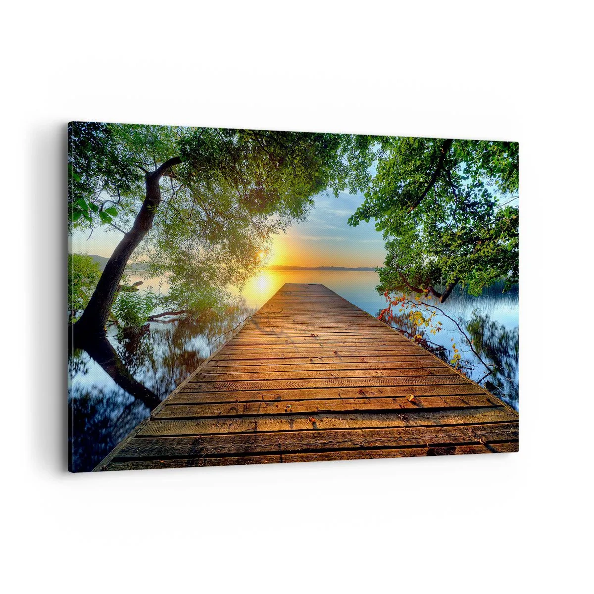 Canvastavla - Bild på duk - Sakta ner, sätt dig - 100x70 cm