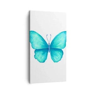 Canvastavla - Bild på duk - Naturlig turkos - 45x80 cm