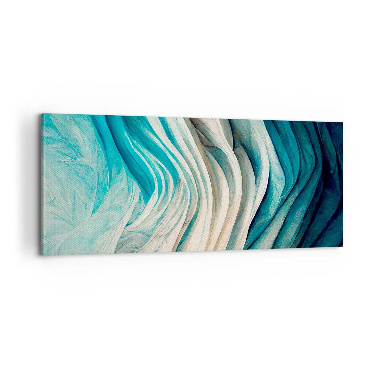 Canvastavla - Bild på duk - Blå omättlighet - 100x40 cm