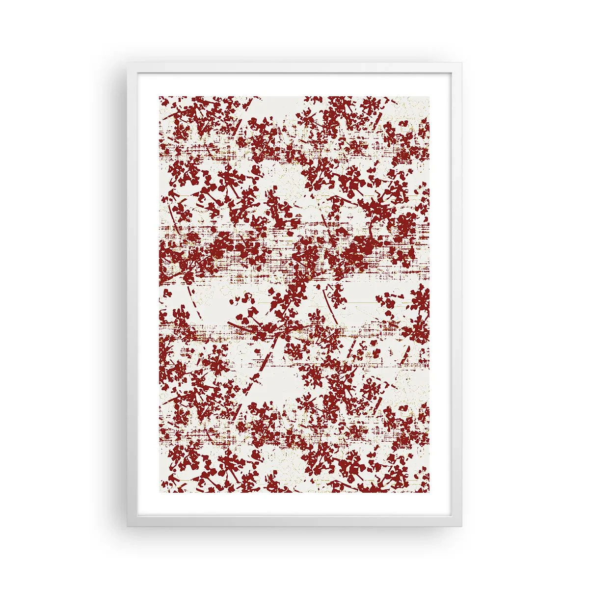 Affisch i vit ram - Som en gammal percale - 50x70 cm
