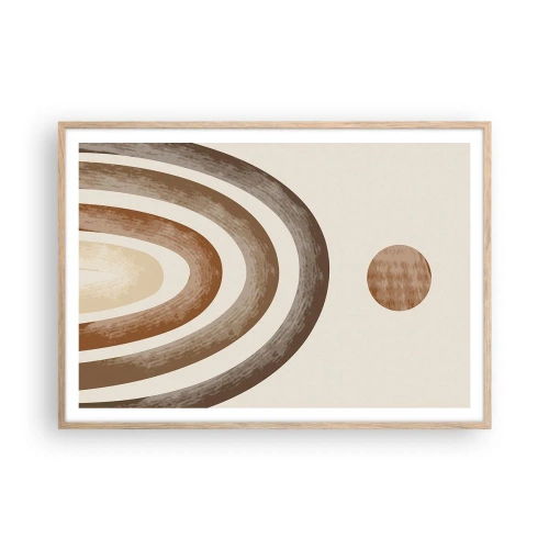 Affisch i ram av ljusek - I den avlägsna galaxen - 100x70 cm