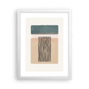 Affisch i vit ram - Allt väl - 30x40 cm