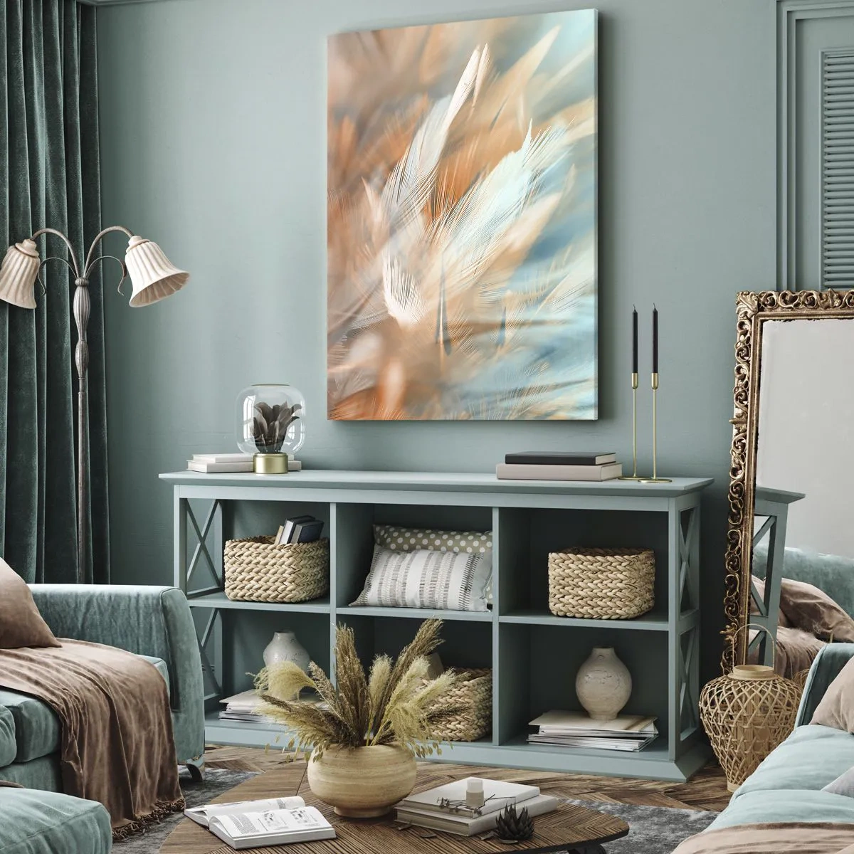 Canvastavla - Bild på duk - I mildhetens land - 65x120 cm