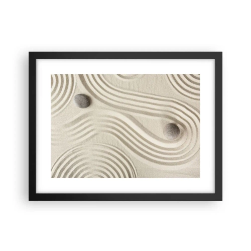 Affisch i svart ram - Värmens beröring - 40x30 cm